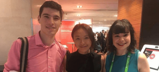 (L-R): Adrian Agius, Erika Ly and Sophie Tversky
